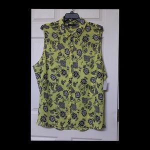 Yellow floral Blouse.